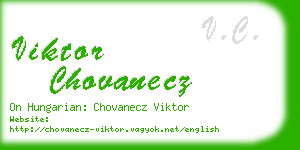 viktor chovanecz business card